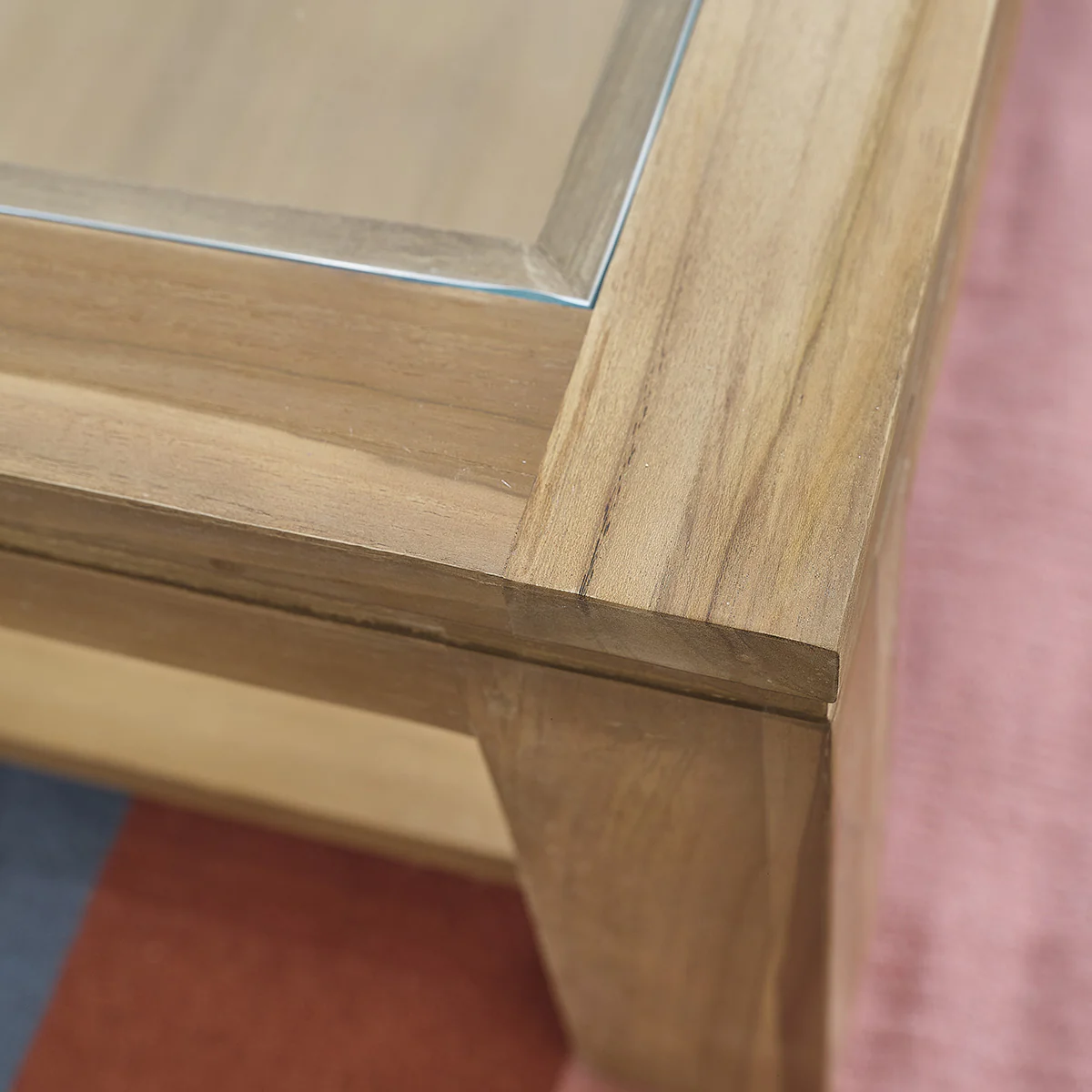 Table basse en teck massif 120 cm - Image 4