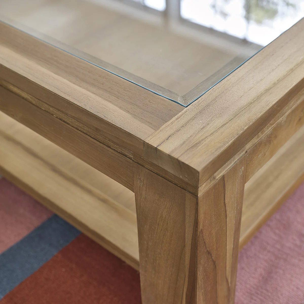 Table basse en teck massif 120 cm - Image 5