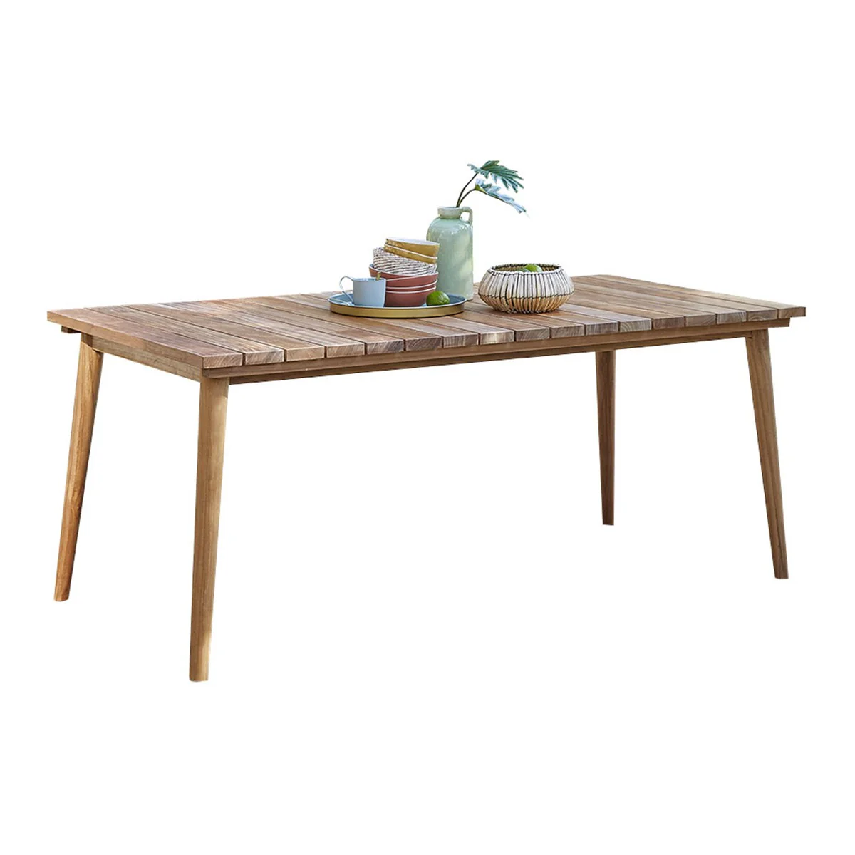 Table de jardin en teck massif 6/8 pers. - Image 2