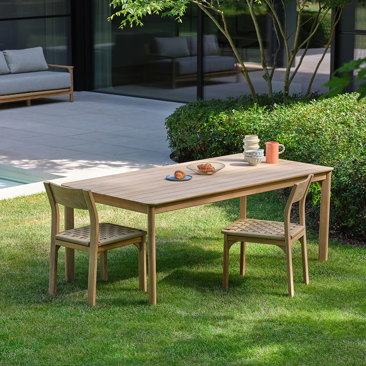 Table de jardin en teck massif 8 pers.