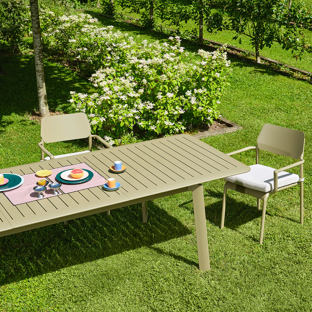 Table de jardin en aluminium extensible - Image 4