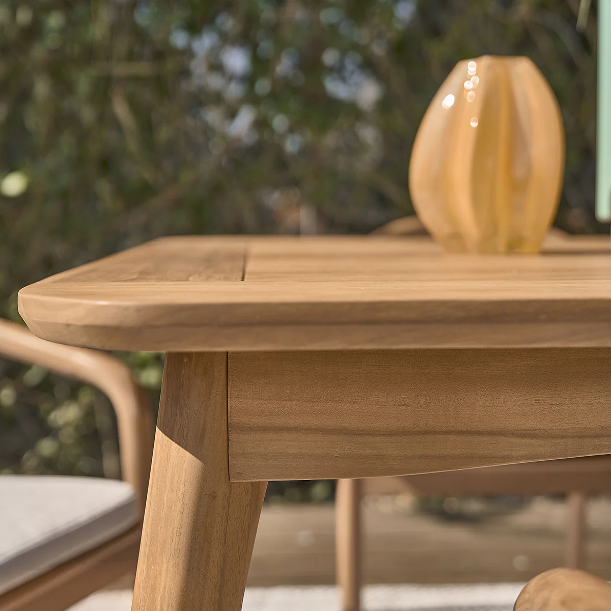 Table de jardin extensible en teck massif 6/8 pers. - Image 6