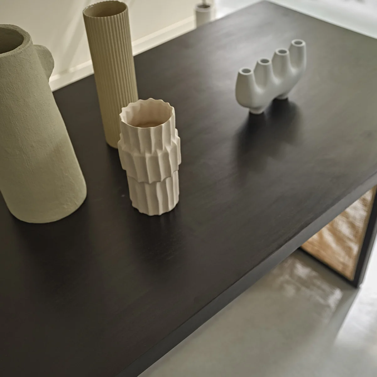 Table en manguier massif et cannage 6 pers. - Image 4
