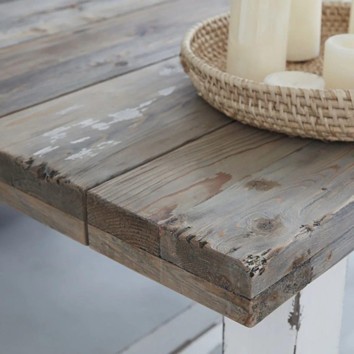 Table en bois recyclé massif 8 pers. - Image 3