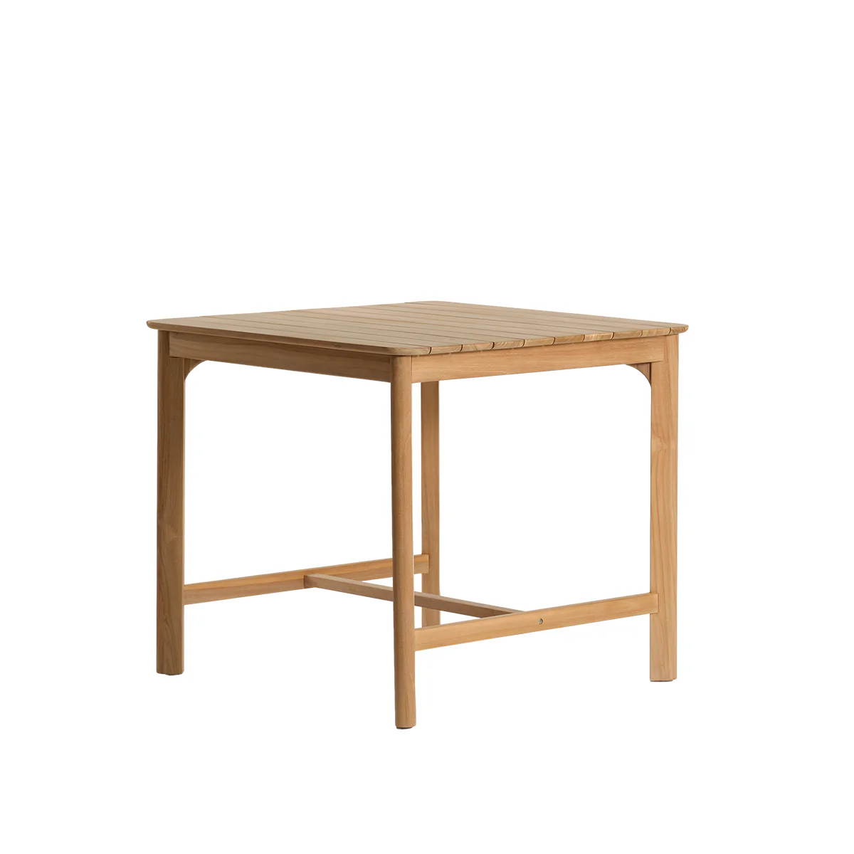 Table haute de jardin en teck massif 4 pers. - Image 2