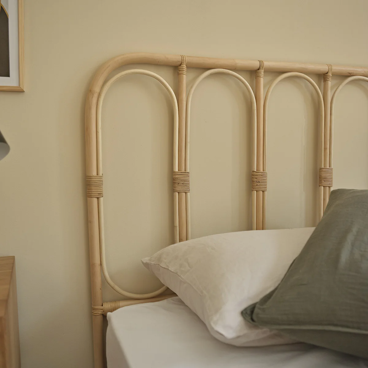 TĂȘte de lit en rotin 160 cm - Image 4