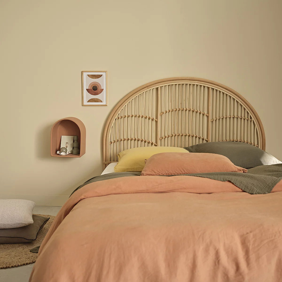 TĂȘte de lit en rotin 140 cm - Image 3